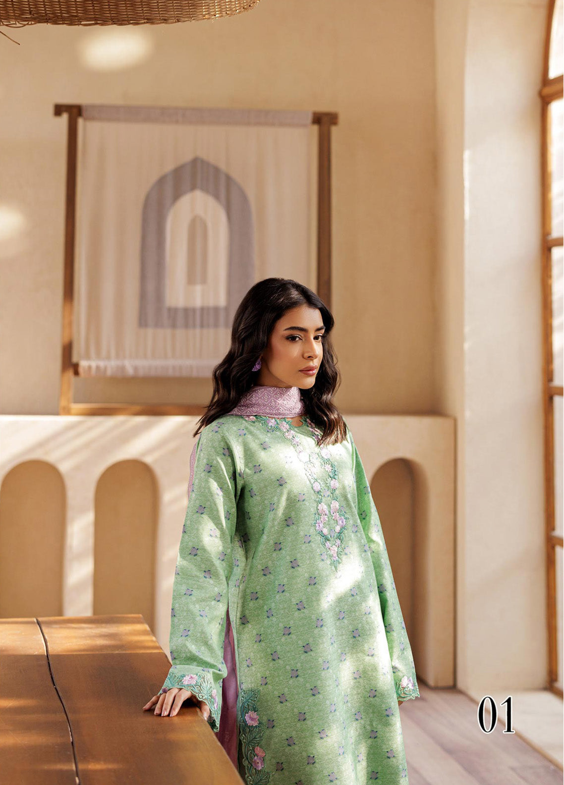 Amari by RajBari Embroidered Jacquard Lawn Suits Unstitched 3 Piece - RB25AHJ 01 Amari by RajBari Embroidered Jacquard Lawn Suits Unstitched 3 Piece - RB25AHJ 01