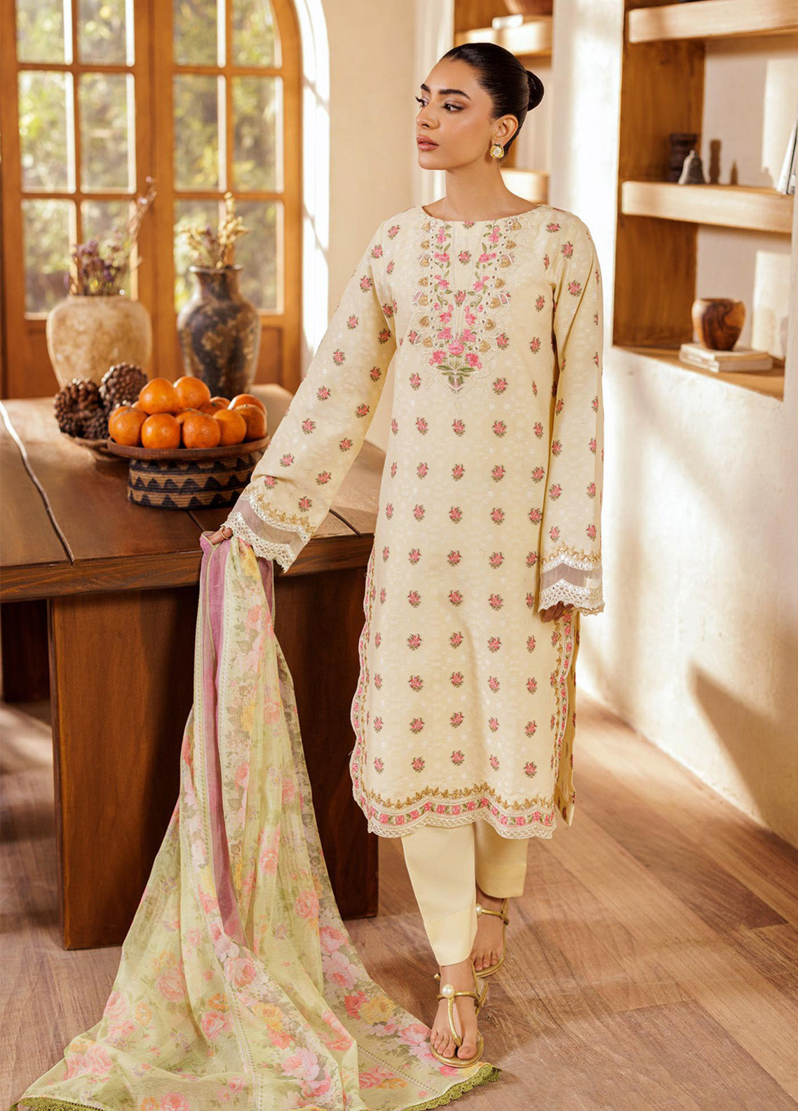 Amari by RajBari Embroidered Jacquard Lawn Suits Unstitched 3 Piece - RB25AHJ 03 Amari by RajBari Embroidered Jacquard Lawn Suits Unstitched 3 Piece - RB25AHJ 03