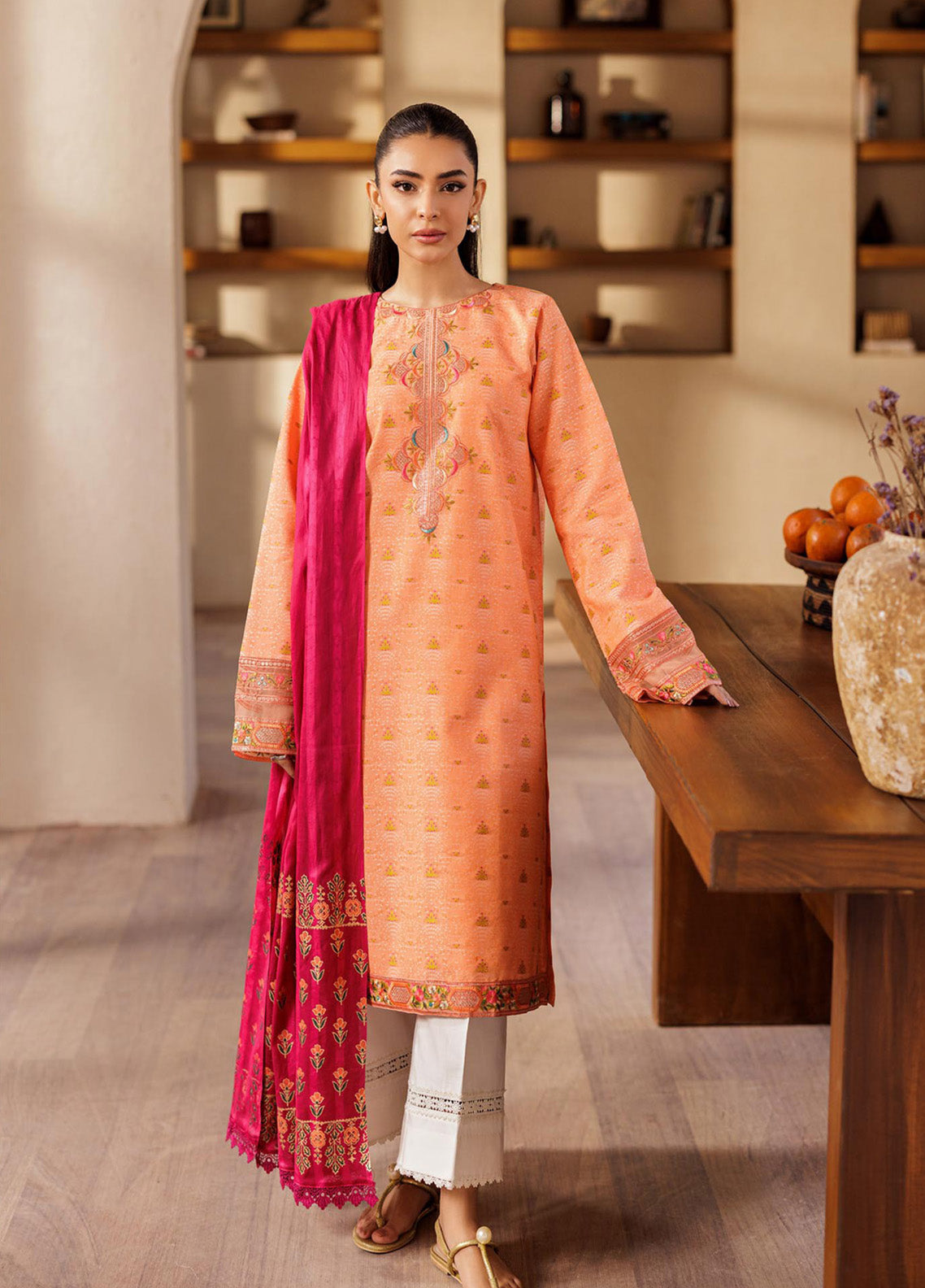 Amari by RajBari Embroidered Jacquard Lawn Suits Unstitched 3 Piece - RB25AHJ 04 Amari by RajBari Embroidered Jacquard Lawn Suits Unstitched 3 Piece - RB25AHJ 04