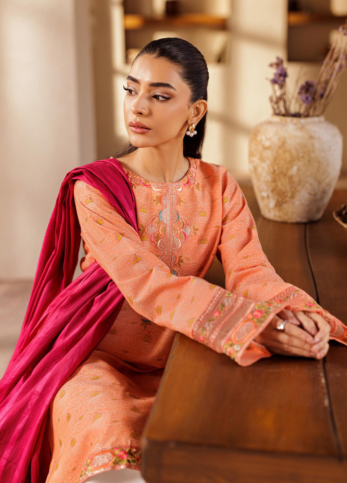 Amari by RajBari Embroidered Jacquard Lawn Suits Unstitched 3 Piece - RB25AHJ 04 Amari by RajBari Embroidered Jacquard Lawn Suits Unstitched 3 Piece - RB25AHJ 04