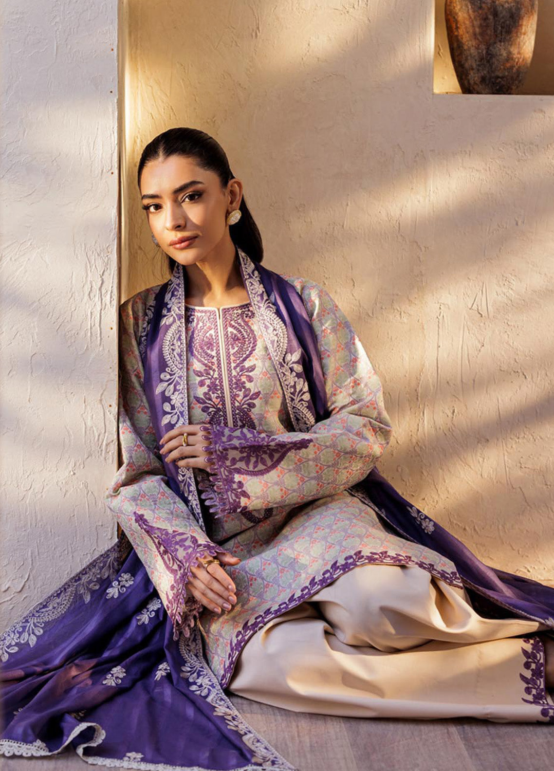 Amari by RajBari Embroidered Jacquard Lawn Suits Unstitched 3 Piece - RB25AHJ 11 Amari by RajBari Embroidered Jacquard Lawn Suits Unstitched 3 Piece - RB25AHJ 11