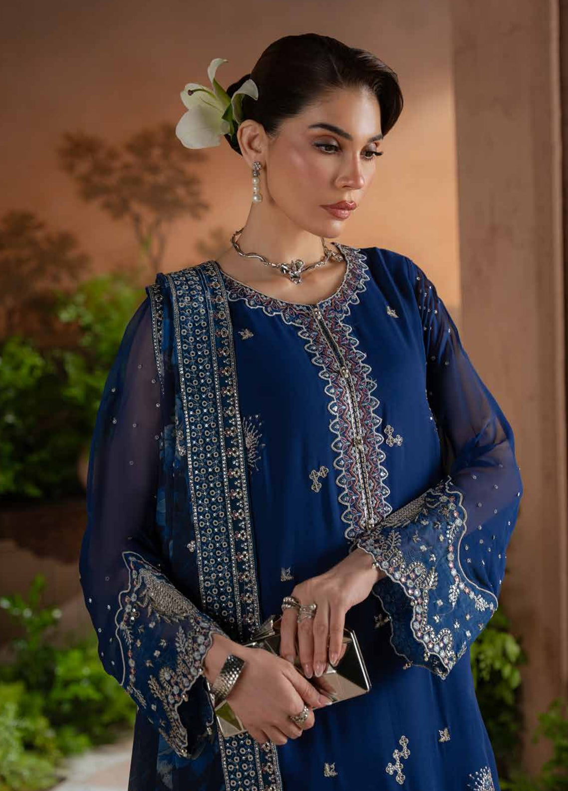 Amaya By Nureh Luxury Embroidered Chiffon 3 Piece Unstitched Suit NU26ALECV2 D-AM-45 Amaya By Nureh Luxury Embroidered Chiffon 3 Piece Unstitched Suit NU26ALECV2 D-AM-45