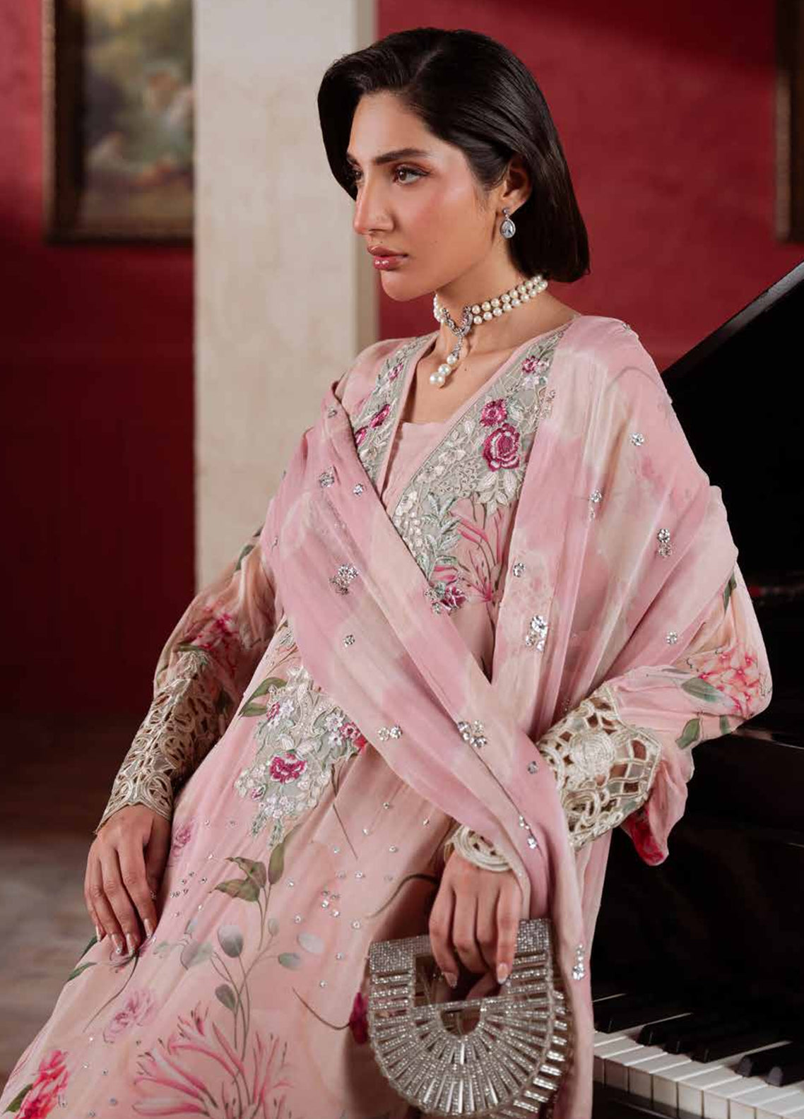 Amaya By Nureh Luxury Embroidered Chiffon 3 Piece Unstitched Suit NU26ALEC D-AM-38 Amaya By Nureh Luxury Embroidered Chiffon 3 Piece Unstitched Suit NU26ALEC D-AM-38