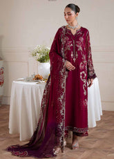Amaya By Nureh Luxury Embroidered Chiffon 3 Piece Unstitched Suit NU26ALEC D-AM-40