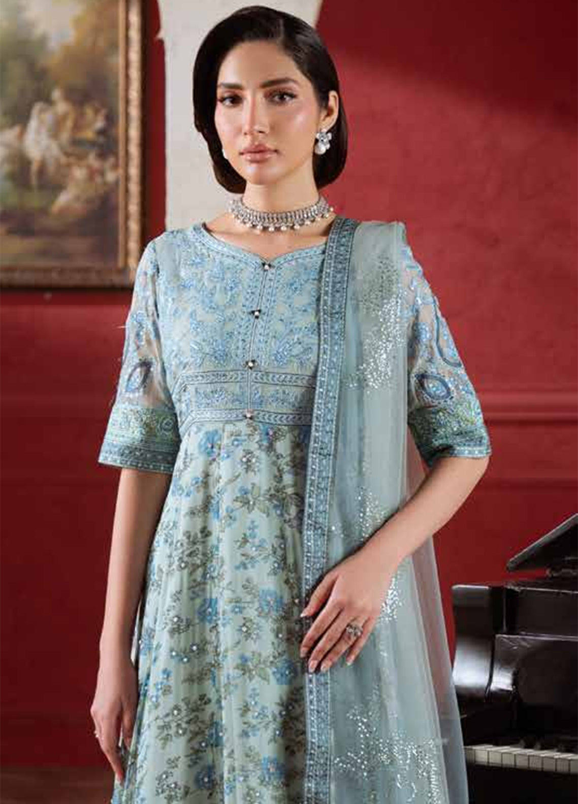 Amaya By Nureh Luxury Embroidered Chiffon 3 Piece Unstitched Suit NU26ALEC D-AM-41 Amaya By Nureh Luxury Embroidered Chiffon 3 Piece Unstitched Suit NU26ALEC D-AM-41