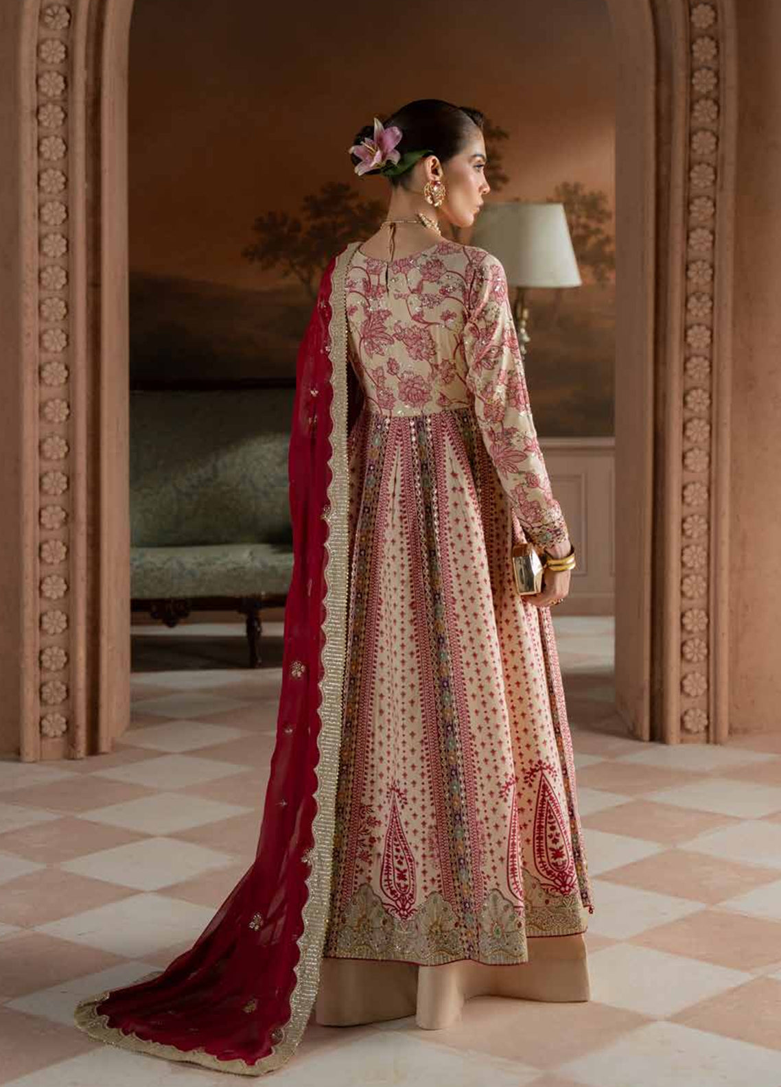 Amaya By Nureh Luxury Embroidered Raw Silk 3 Piece Unstitched Suit NU26ALECV2 D-AM-46 Amaya By Nureh Luxury Embroidered Raw Silk 3 Piece Unstitched Suit NU26ALECV2 D-AM-46