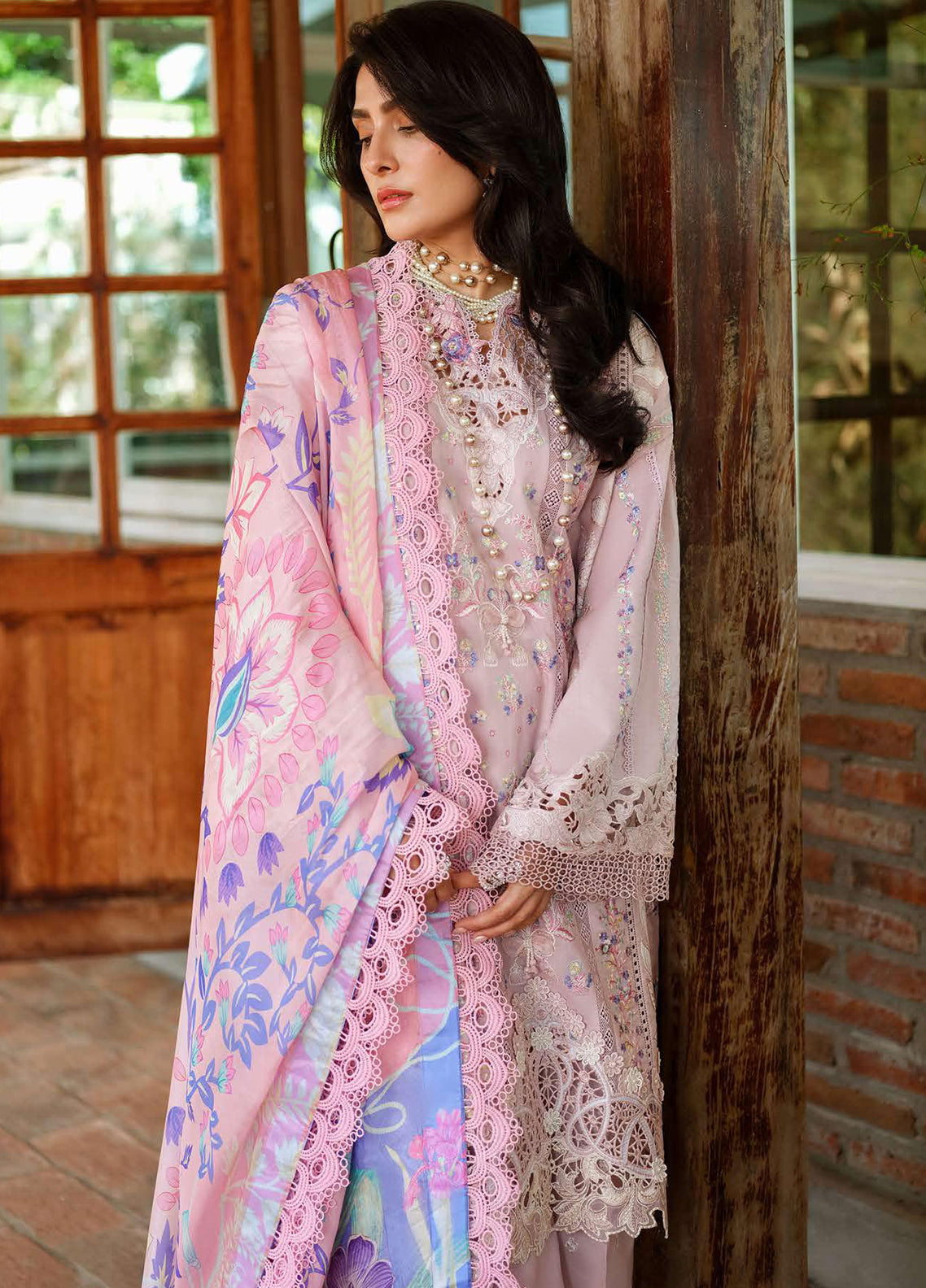 Amoi By Mushq Embroidered Lawn 3 Piece Unstitched Suit MQ26AHL D-03 OPULENT WHISPER Amoi By Mushq Embroidered Lawn 3 Piece Unstitched Suit MQ26AHL D-03 OPULENT WHISPER