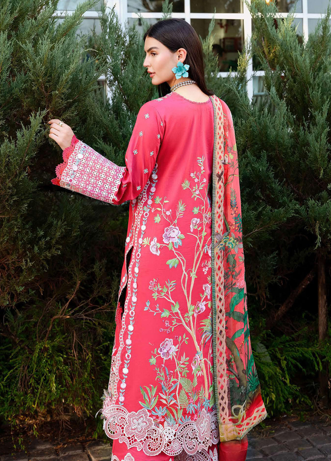 Amoi By Mushq Embroidered Lawn 3 Piece Unstitched Suit MQ26AHL D-12 BLUSHING ROSE Amoi By Mushq Embroidered Lawn 3 Piece Unstitched Suit MQ26AHL D-12 BLUSHING ROSE