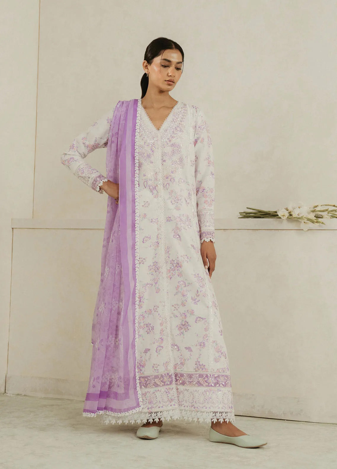 Amore by Ayzel Embroidered Lawn Suits Unstitched 3 Piece - AF25AA 01 AZURE Amore by Ayzel Embroidered Lawn Suits Unstitched 3 Piece - AF25AA 01 AZURE