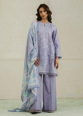 Amore by Ayzel Embroidered Lawn Suits Unstitched 3 Piece - AF25AA 05 AUBURN