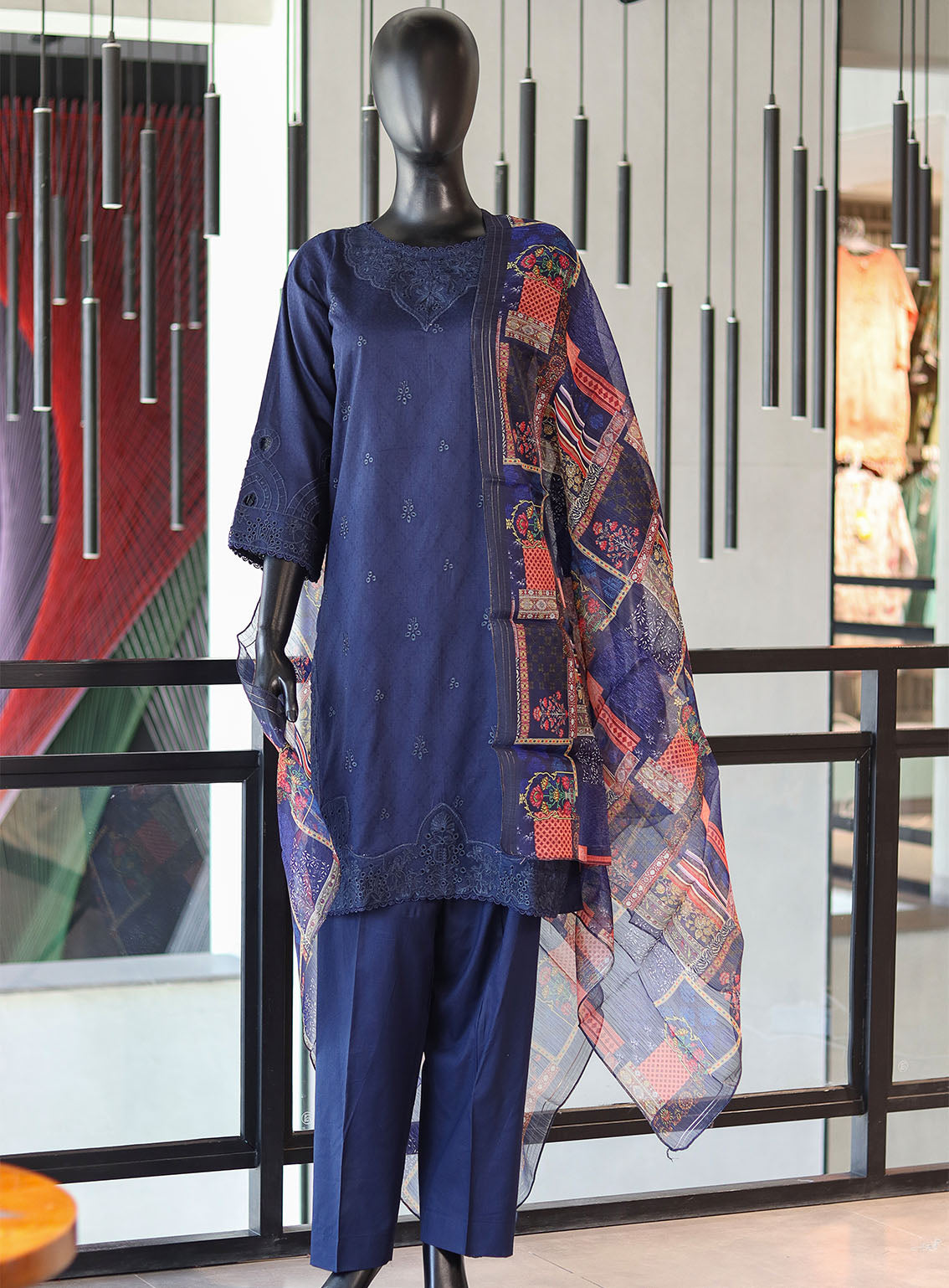 Amsal By Usman Fabrics Embroidered Cotton Lawn Suit Stitched 3 Piece - UF24AM 01 Amsal By Usman Fabrics Embroidered Cotton Lawn Suit Stitched 3 Piece - UF24AM 01