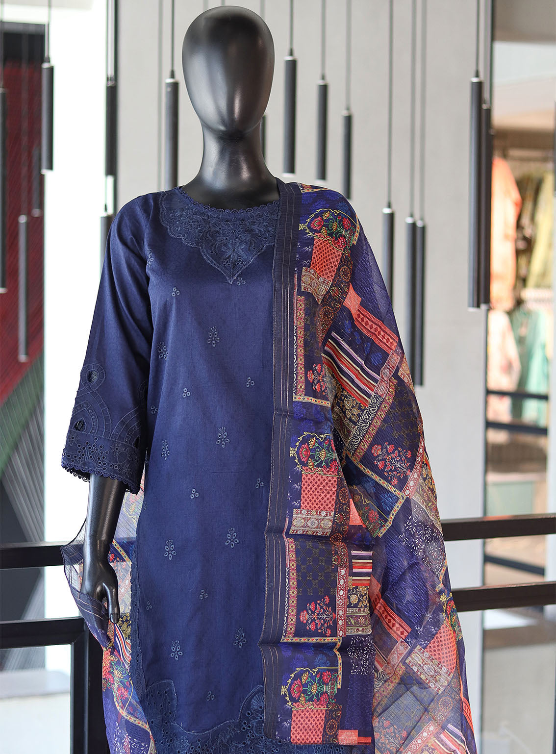 Amsal By Usman Fabrics Embroidered Cotton Lawn Suit Stitched 3 Piece - UF24AM 01 Amsal By Usman Fabrics Embroidered Cotton Lawn Suit Stitched 3 Piece - UF24AM 01