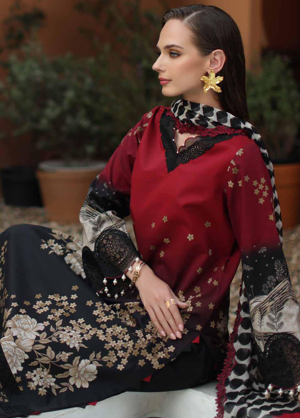 Aniiq By Charizma Embroidered Lawn 3 Piece Unstitched Suit CH26ALV1 D-02 Aniiq By Charizma Embroidered Lawn 3 Piece Unstitched Suit CH26ALV1 D-02