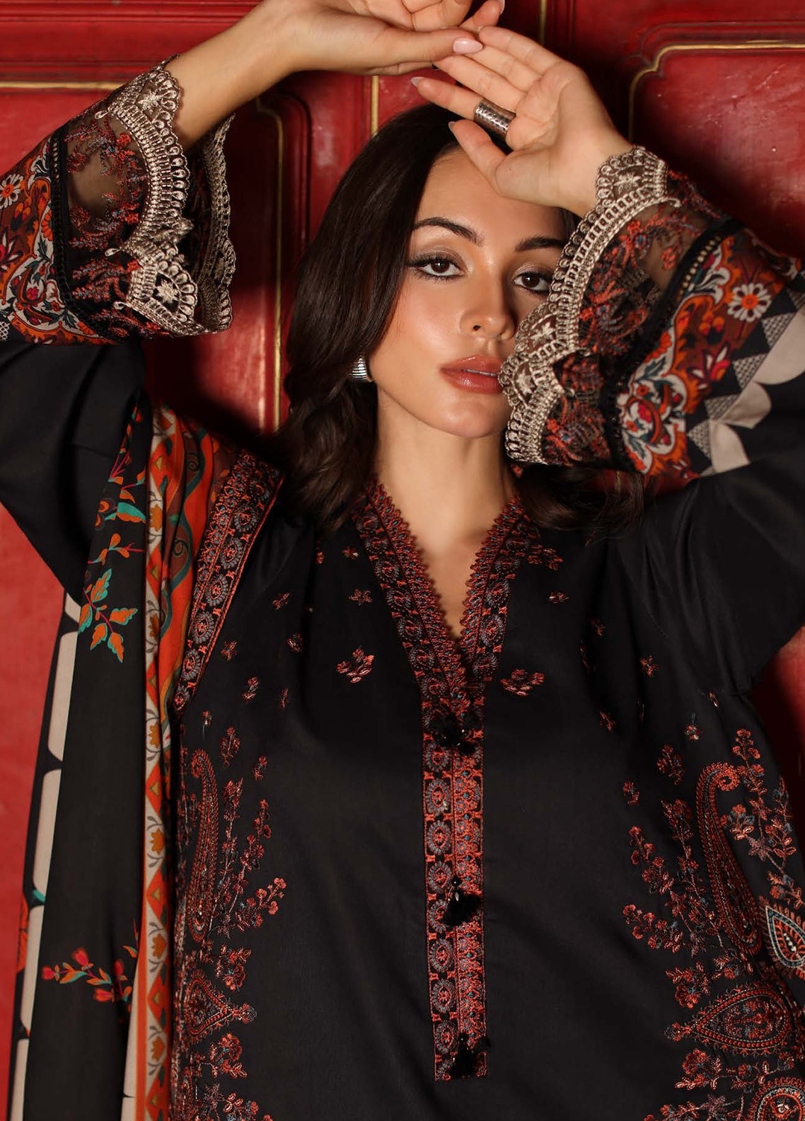 Aniiq By Charizma Embroidered Linen 3 Piece Unstitched Suit CH26AELV1 D-ANW7-02 Aniiq By Charizma Embroidered Linen 3 Piece Unstitched Suit CH26AELV1 D-ANW7-02