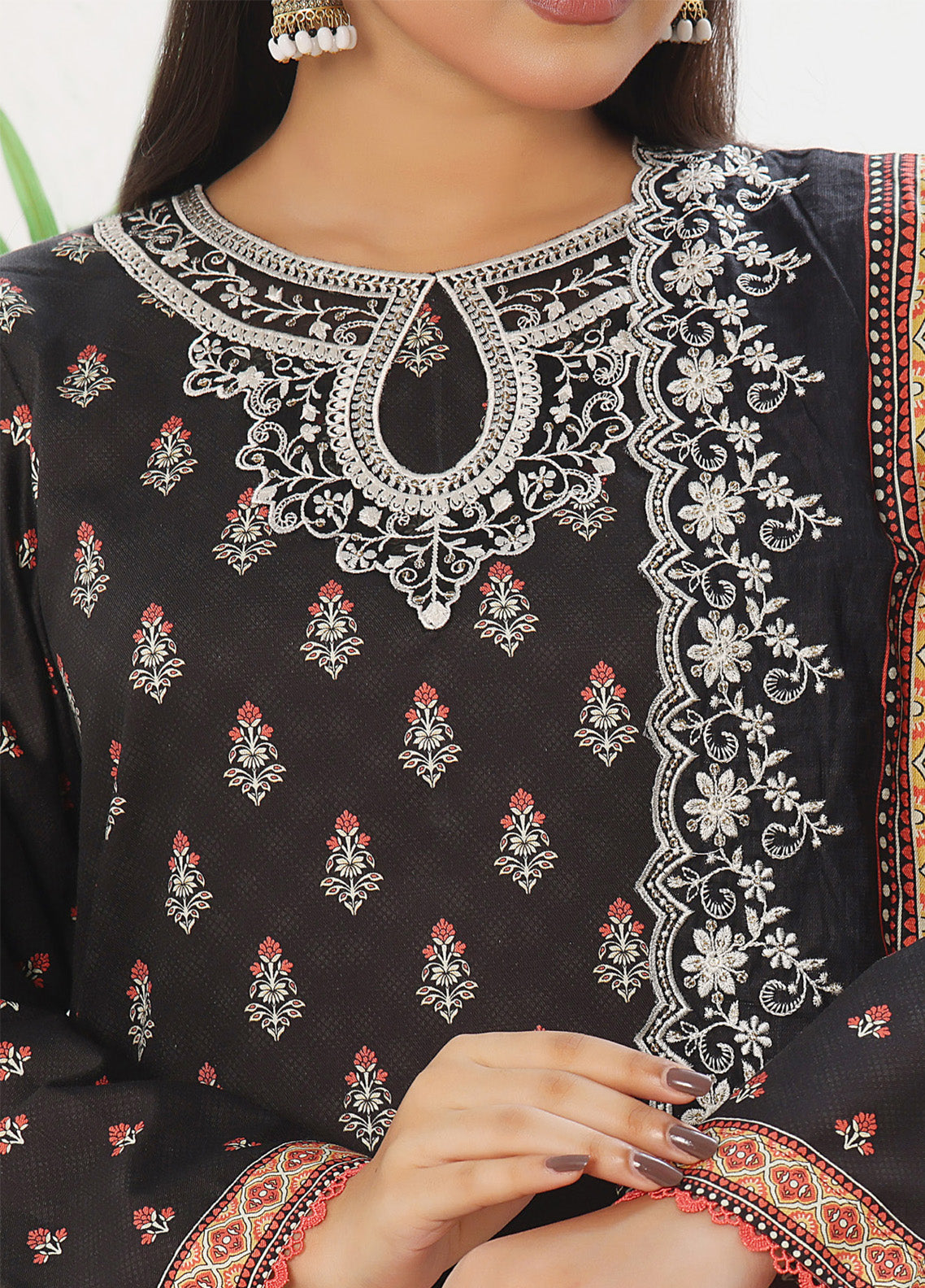 Anmol By VS Textile Embroidered Cottel Suits Unstitched 3 Piece - VS24AC2 572 Anmol By VS Textile Embroidered Cottel Suits Unstitched 3 Piece - VS24AC2 572