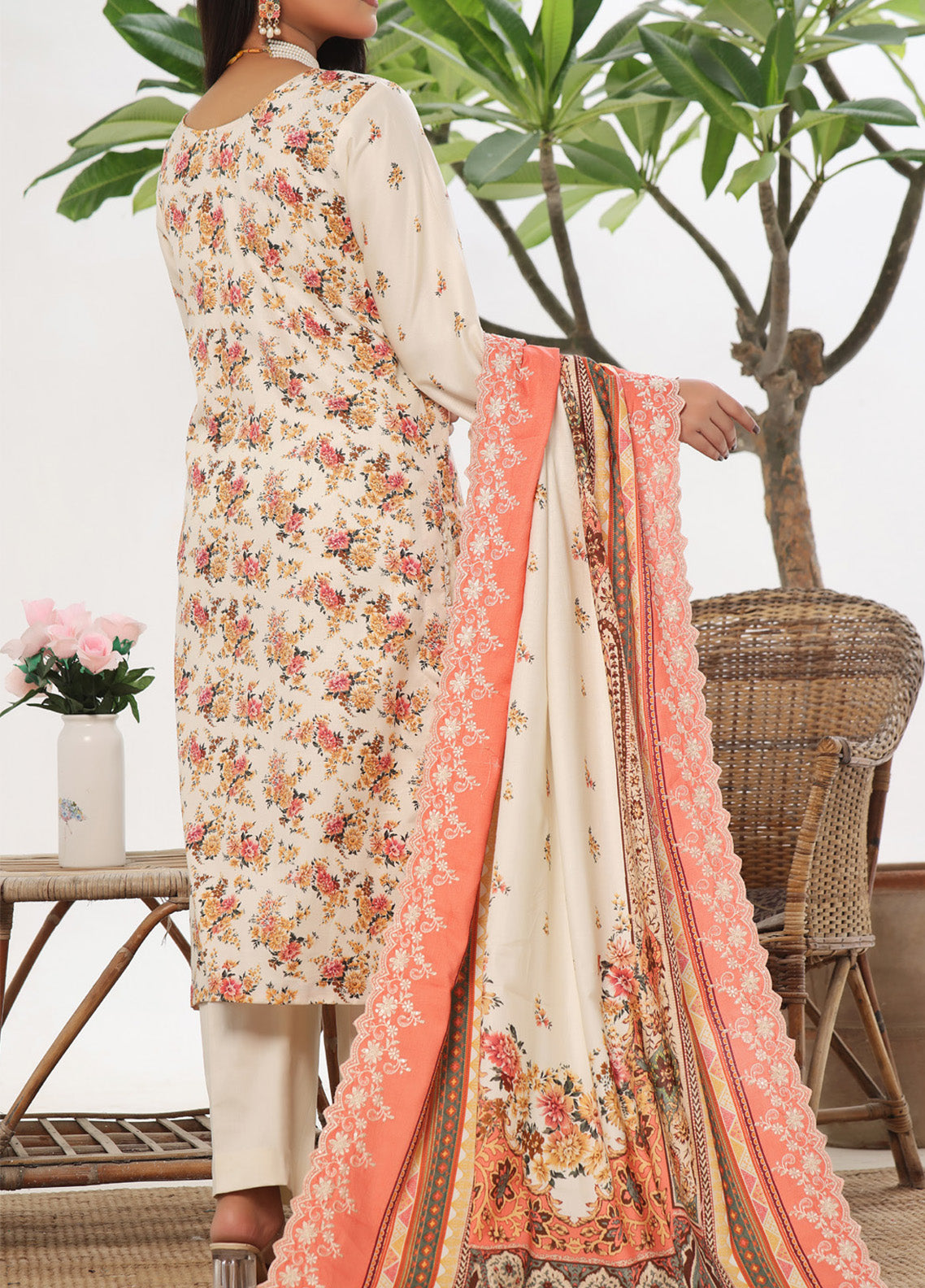 Anmol By VS Textile Embroidered Cottel Suits Unstitched 3 Piece - VS24AC2 573 Anmol By VS Textile Embroidered Cottel Suits Unstitched 3 Piece - VS24AC2 573