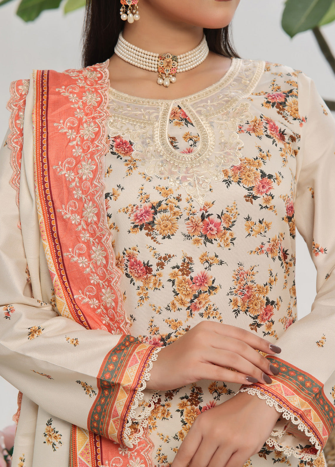 Anmol By VS Textile Embroidered Cottel Suits Unstitched 3 Piece - VS24AC2 573 Anmol By VS Textile Embroidered Cottel Suits Unstitched 3 Piece - VS24AC2 573