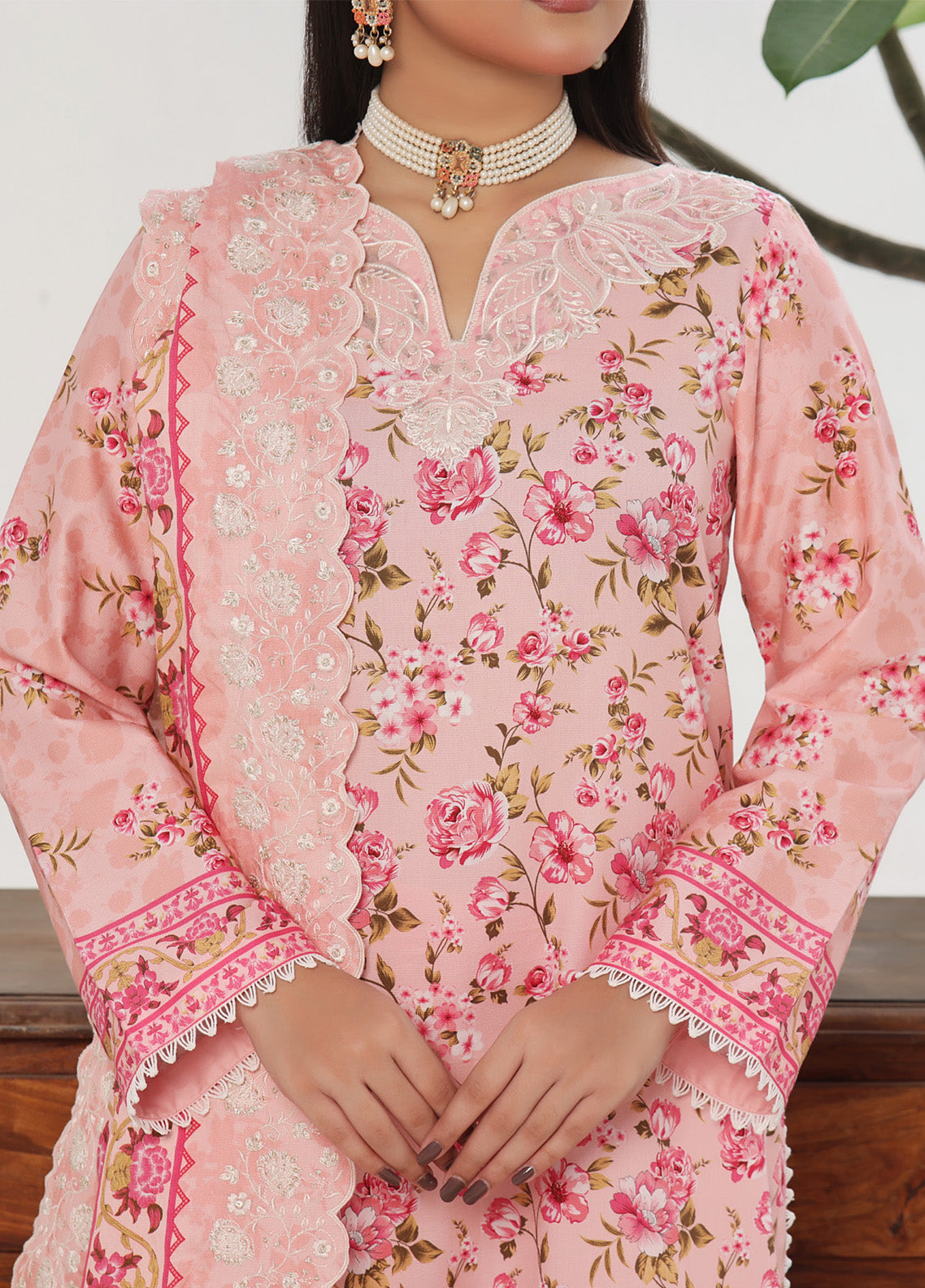 Anmol By VS Textile Embroidered Cottel Suits Unstitched 3 Piece - VS24AC2 575 Anmol By VS Textile Embroidered Cottel Suits Unstitched 3 Piece - VS24AC2 575