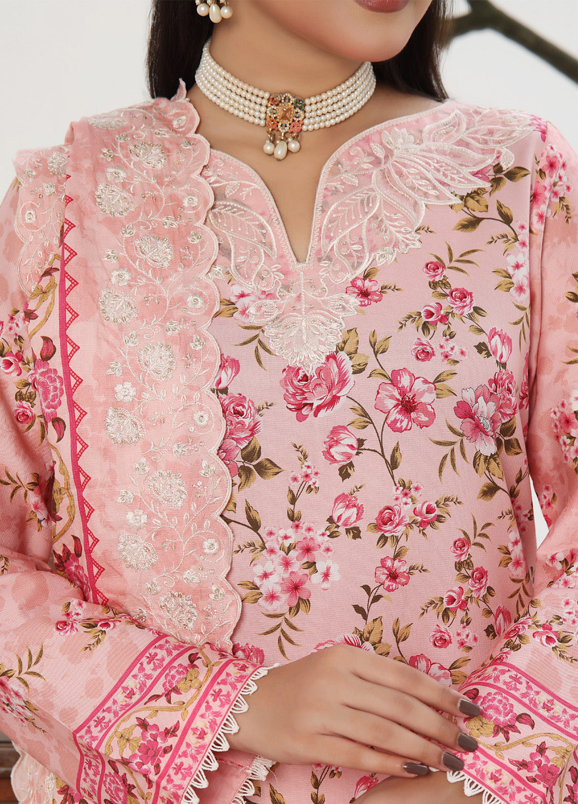 Anmol By VS Textile Embroidered Cottel Suits Unstitched 3 Piece - VS24AC2 575 Anmol By VS Textile Embroidered Cottel Suits Unstitched 3 Piece - VS24AC2 575