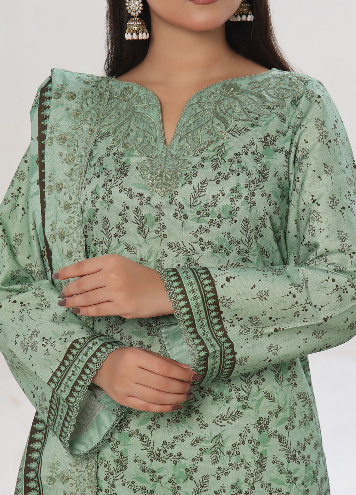 Anmol By VS Textile Embroidered Cottel Suits Unstitched 3 Piece - VS24AC2 577 Anmol By VS Textile Embroidered Cottel Suits Unstitched 3 Piece - VS24AC2 577