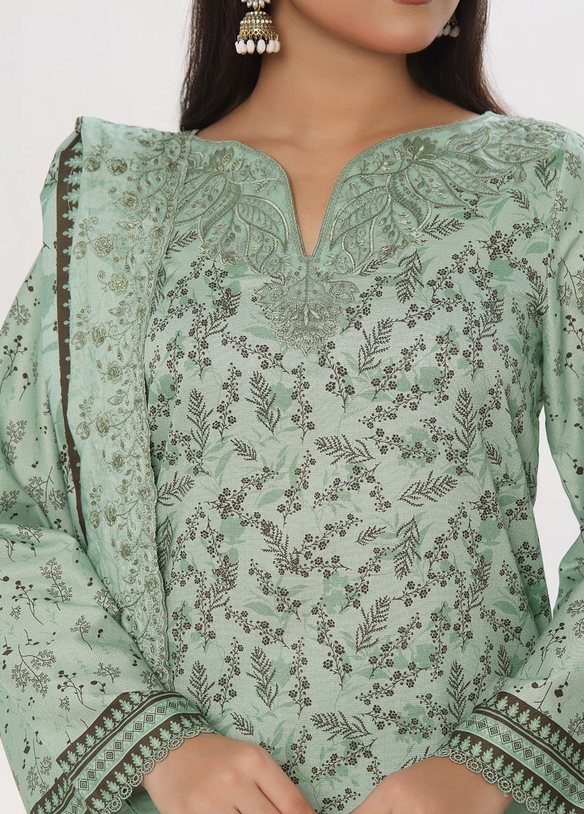 Anmol By VS Textile Embroidered Cottel Suits Unstitched 3 Piece - VS24AC2 577 Anmol By VS Textile Embroidered Cottel Suits Unstitched 3 Piece - VS24AC2 577