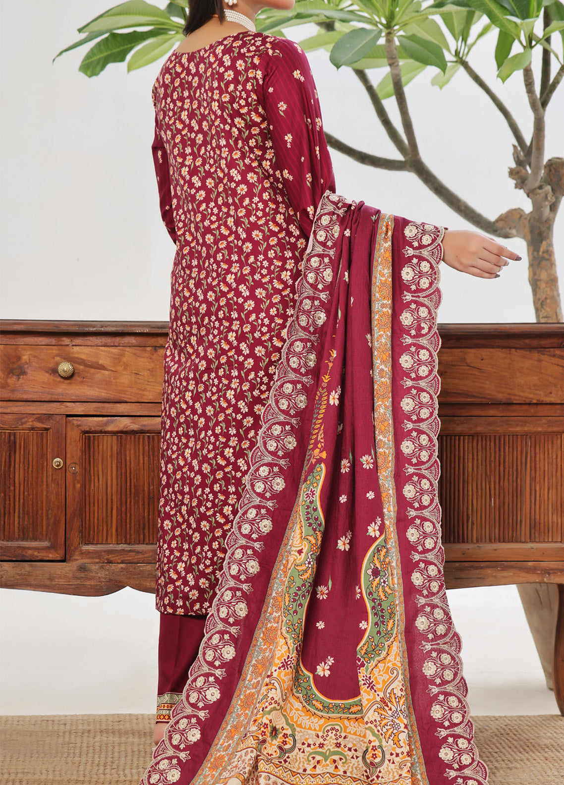 Anmol By VS Textile Embroidered Cottel Suits Unstitched 3 Piece - VS24AC2 578 Anmol By VS Textile Embroidered Cottel Suits Unstitched 3 Piece - VS24AC2 578