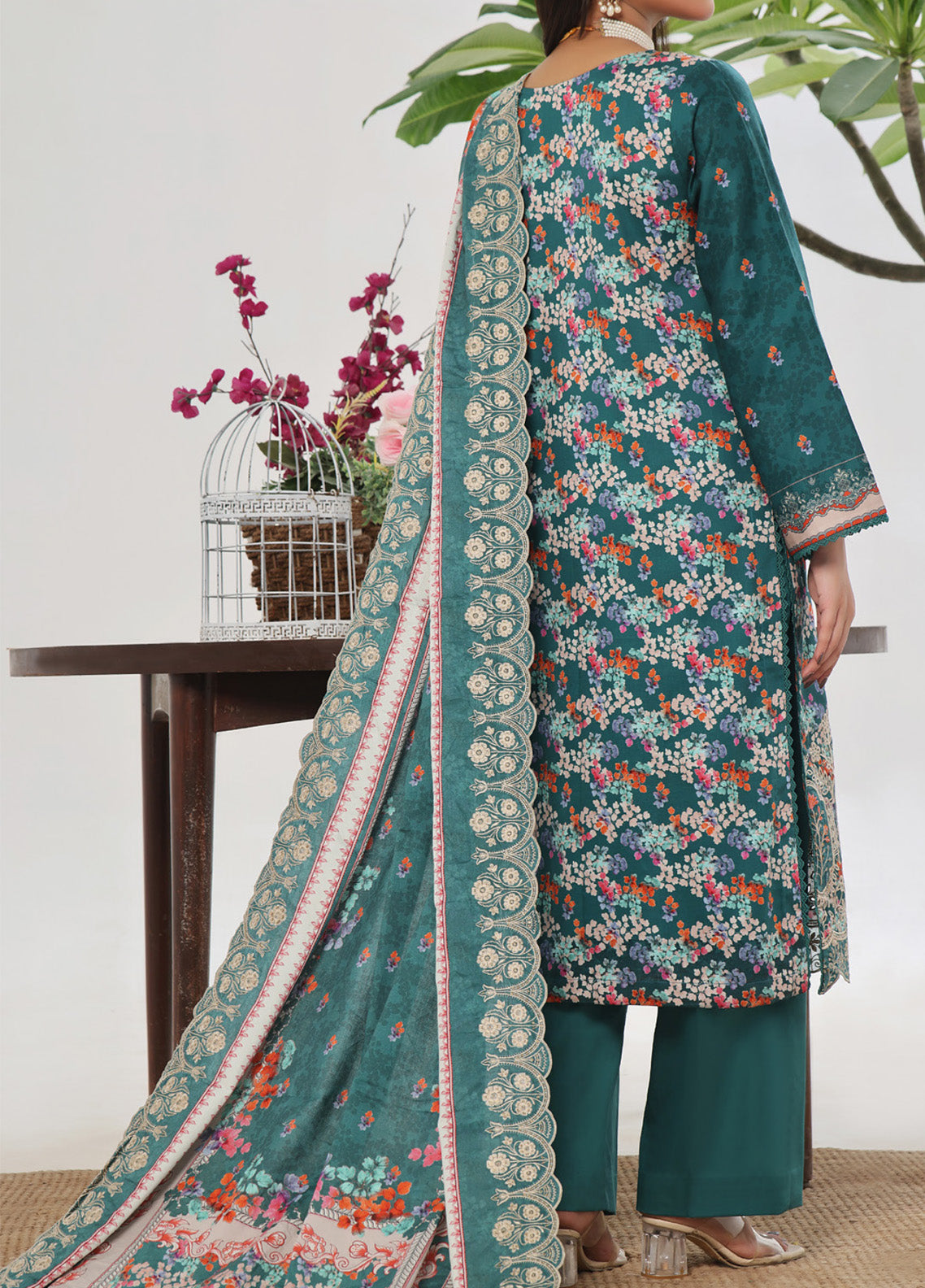 Anmol By VS Textile Embroidered Cottel Suits Unstitched 3 Piece - VS24AC2 579 Anmol By VS Textile Embroidered Cottel Suits Unstitched 3 Piece - VS24AC2 579