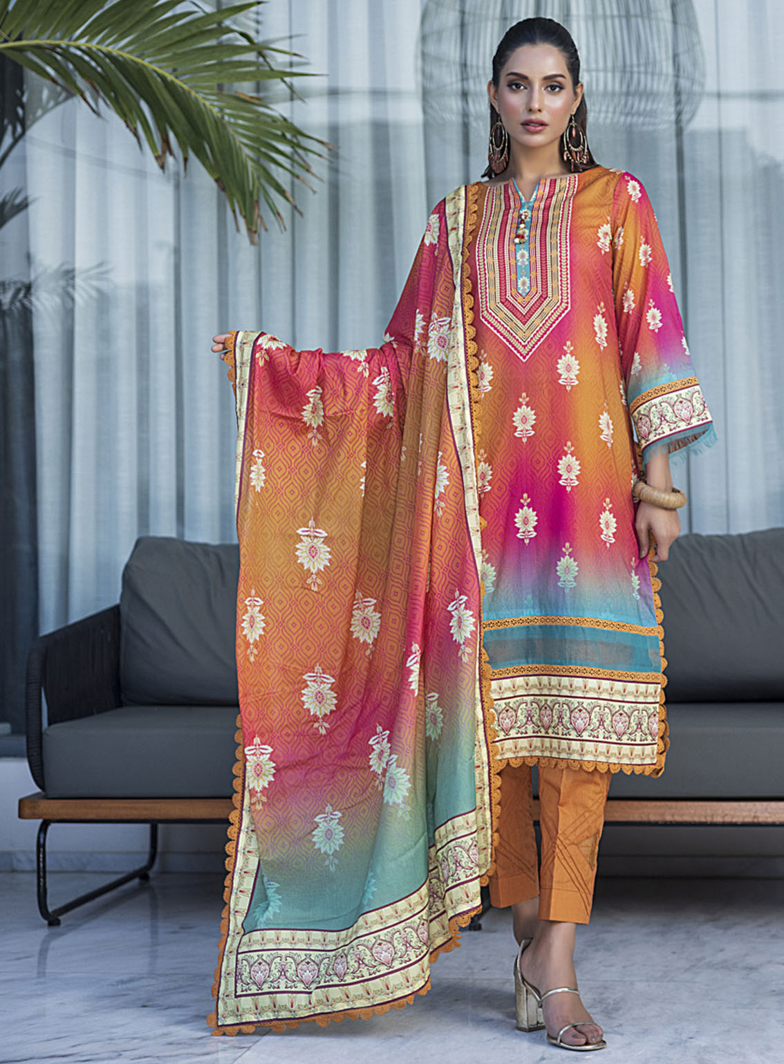 Anum By Al Zohaib Printed Lawn Suits Unstitched 3 Piece - AZ24APL2 10 Anum By Al Zohaib Printed Lawn Suits Unstitched 3 Piece - AZ24APL2 10