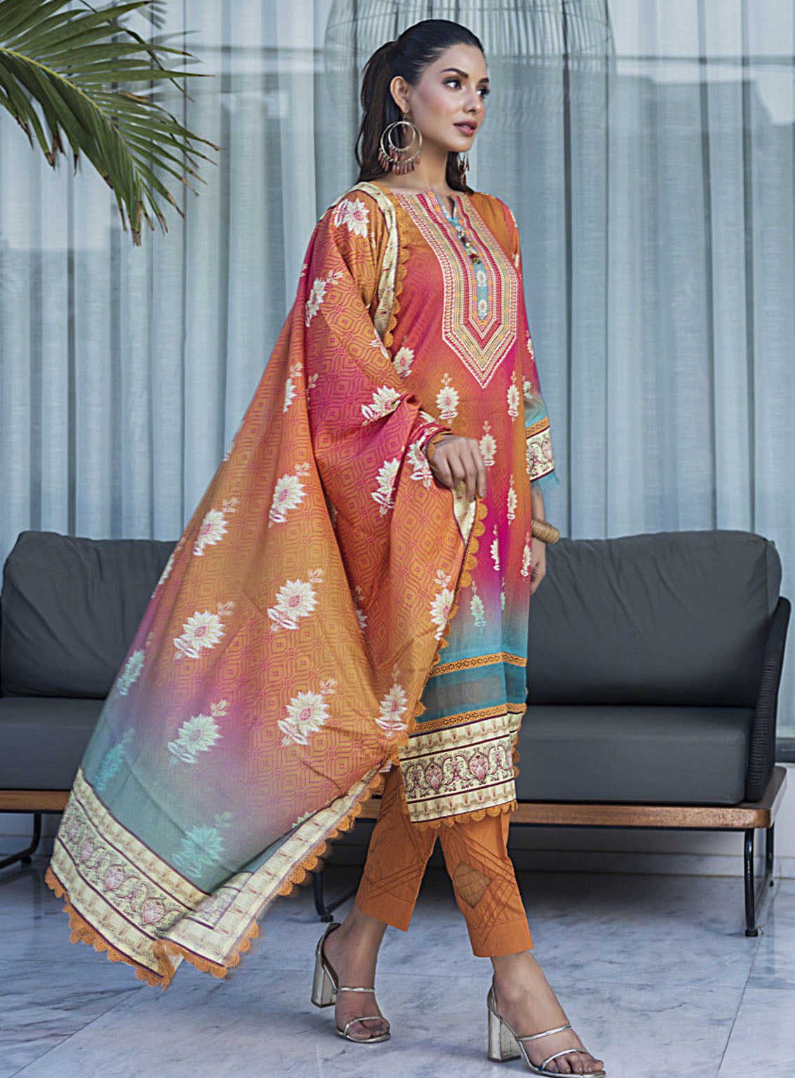 Anum By Al Zohaib Printed Lawn Suits Unstitched 3 Piece - AZ24APL2 10 Anum By Al Zohaib Printed Lawn Suits Unstitched 3 Piece - AZ24APL2 10