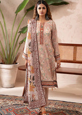 Anum By Al Zohaib Printed Lawn Unstitched 3 Piece Suit - AZ24APL 03