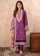 Anum By Al Zohaib Printed Lawn Unstitched 3 Piece Suit - AZ24APL 10