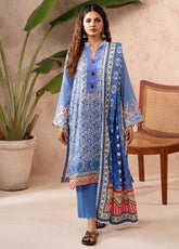 Anum By Al Zohaib Printed Lawn Unstitched 3 Piece Suit - AZ24APL 12