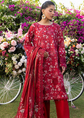 Applique Kari By Alzohaib Embroidered Lawn 3 Piece Unstitched Suit AZ26ACV3 D-05