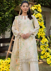 Applique Kari By Alzohaib Embroidered Lawn 3 Piece Unstitched Suit AZ26ACV3 D-07