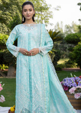 Applique Kari By Alzohaib Embroidered Lawn 3 Piece Unstitched Suit AZ26ACV3 D-08
