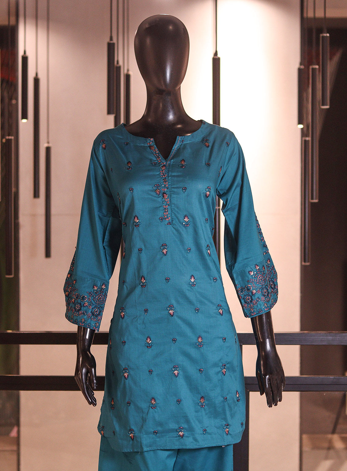 Aroob Embroidered Cotton Stitched 3 Piece Suit For Girls ARB26G D-0243-BL Aroob Embroidered Cotton Stitched 3 Piece Suit For Girls ARB26G D-0243-BL