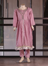 Aroob Fancy Chiffon Stitched Suits - ARB25G 0241 PURPLE