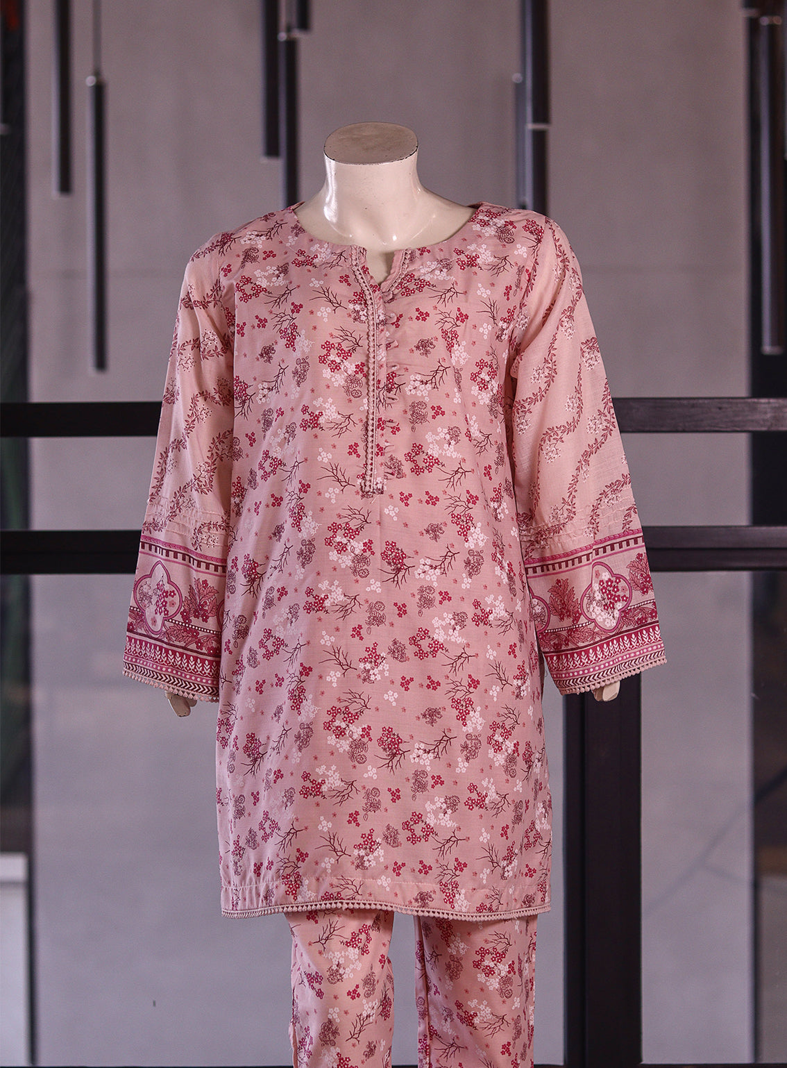 Aroob Fancy Cotton Stitched Suits - ARB25G 0201 PINK Aroob Fancy Cotton Stitched Suits - ARB25G 0201 PINK