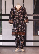 Aroob Fancy Cotton Stitched Suits - ARB25G 0218 BLACK