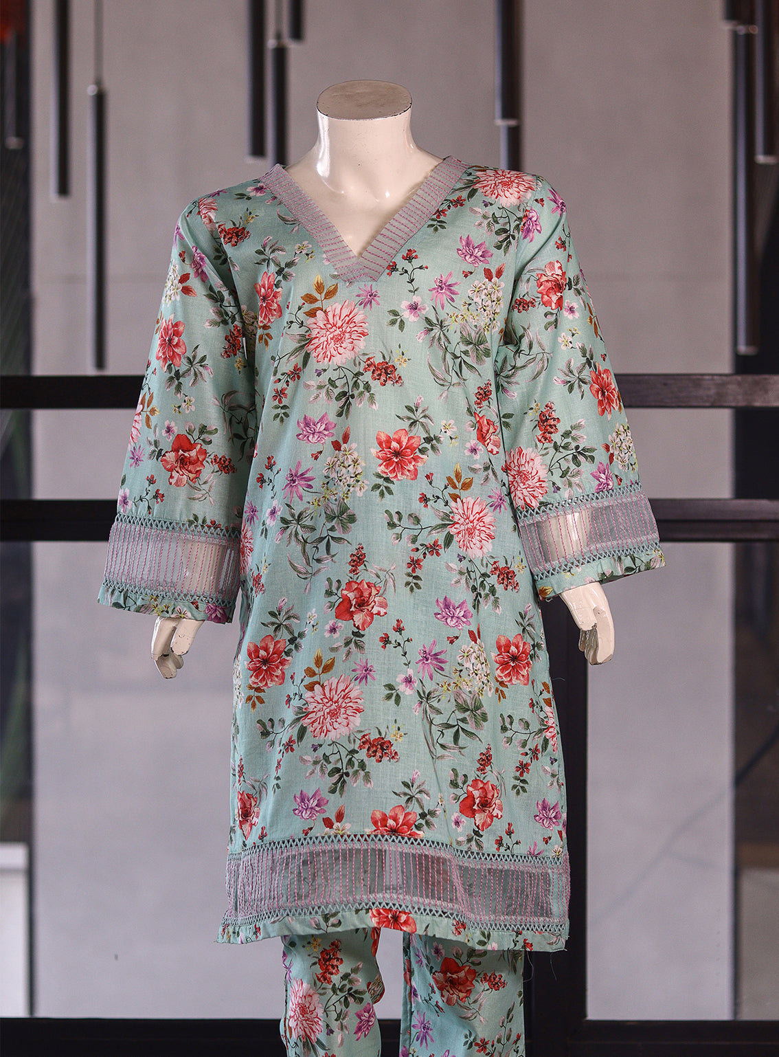 Aroob Fancy Cotton Stitched Suits - ARB25G 0218 GREEN Aroob Fancy Cotton Stitched Suits - ARB25G 0218 GREEN