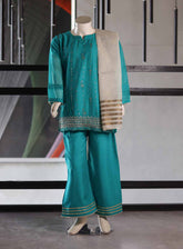 Aroob Fancy Embroidered Chiffon Suits Stitched 3 Piece - ARB25G 0120 GREEN