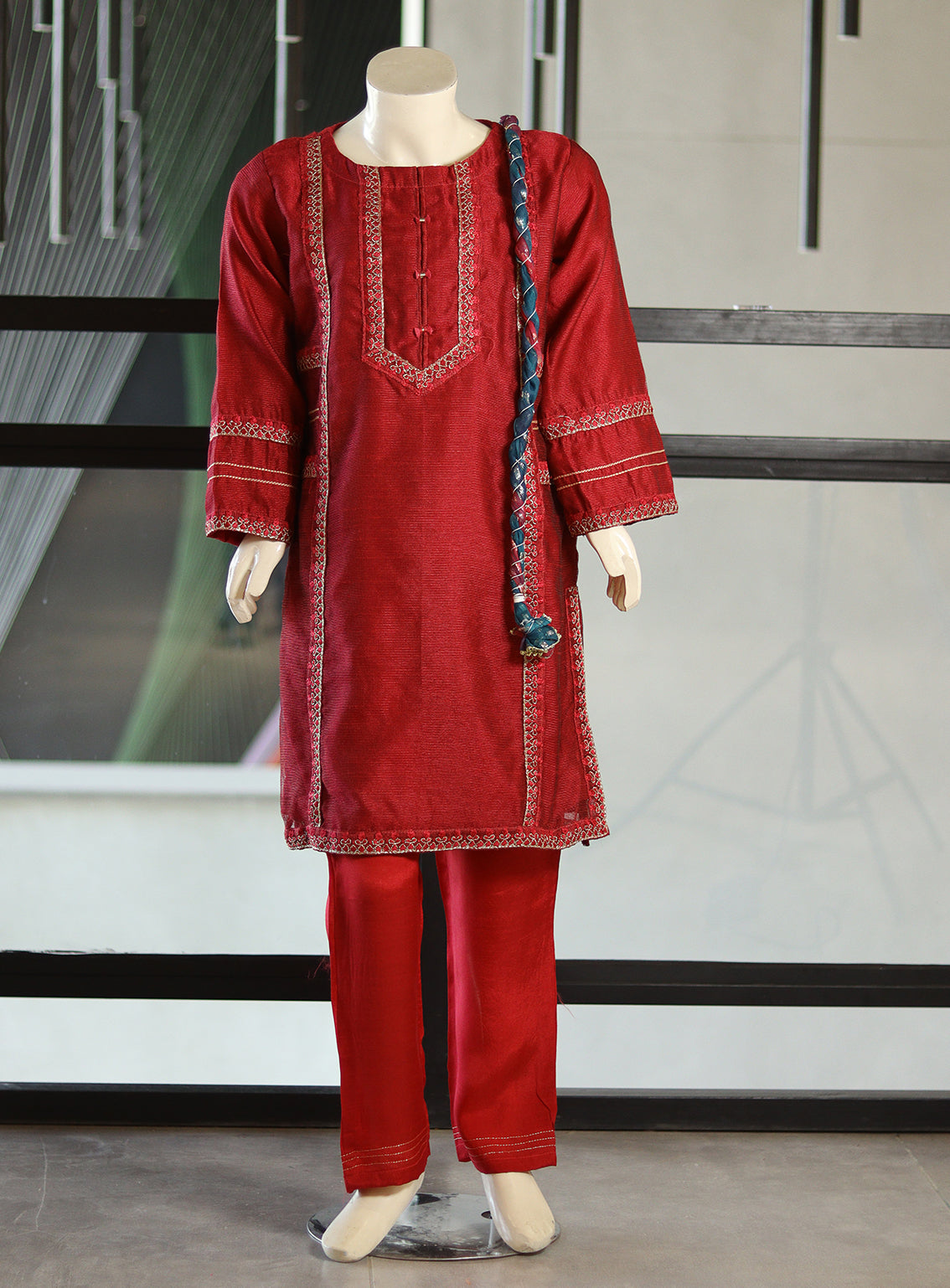 Aroob Fancy Embroidered Cotton Net Suits Stitched 3 Piece - ARB24G 37-1 Aroob Fancy Embroidered Cotton Net Suits Stitched 3 Piece - ARB24G 37-1