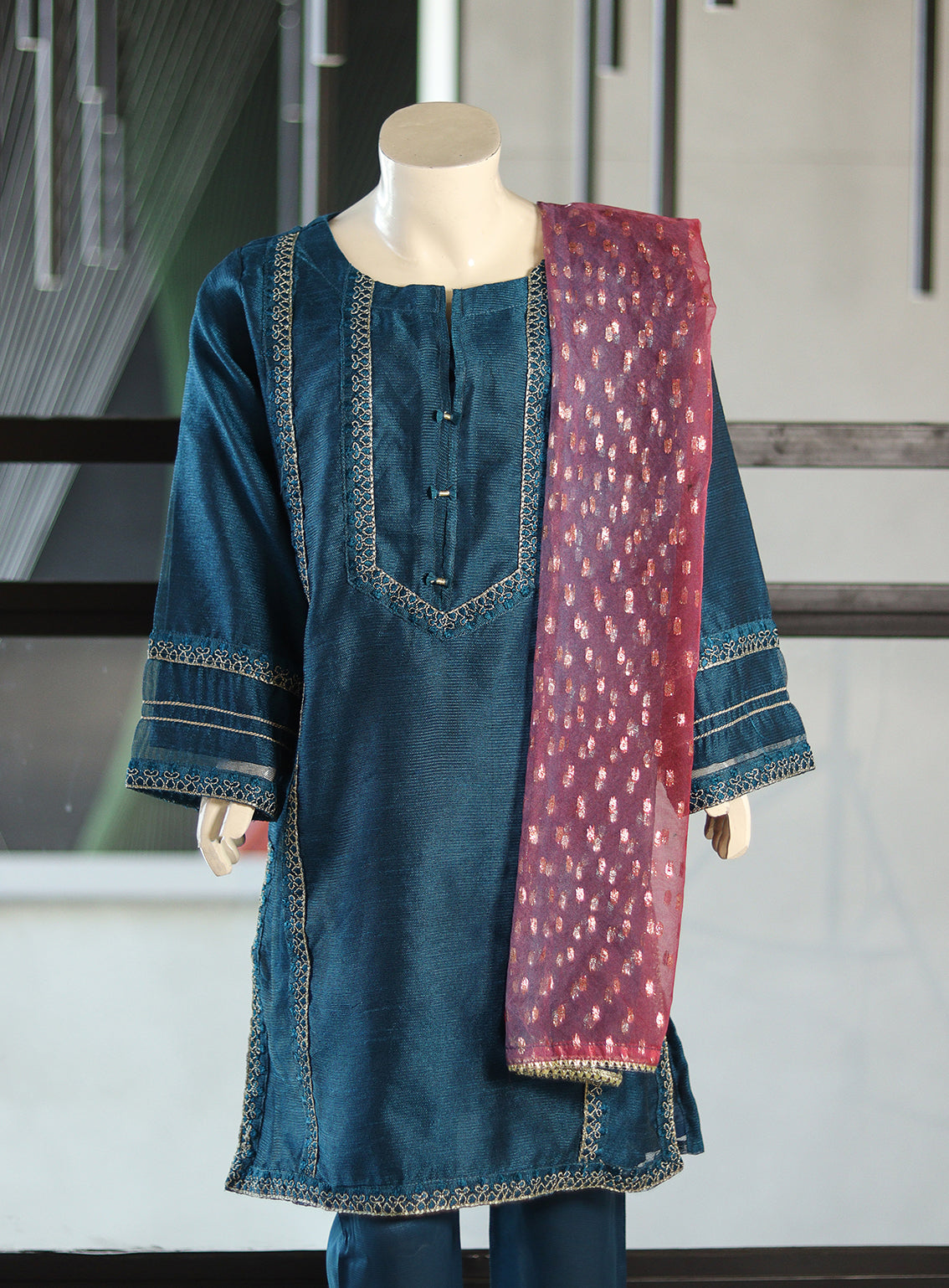 Aroob Fancy Embroidered Cotton Net Suits Stitched 3 Piece - ARB24G 37 Aroob Fancy Embroidered Cotton Net Suits Stitched 3 Piece - ARB24G 37