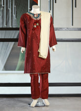 Aroob Fancy Embroidered Cotton Net Suits Stitched 3 Piece - ARB24G 51