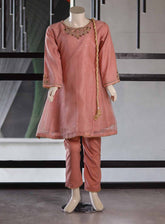 Aroob Fancy Embroidered Cotton Net Suits Stitched 3 Piece - ARB25G 0068 PINK