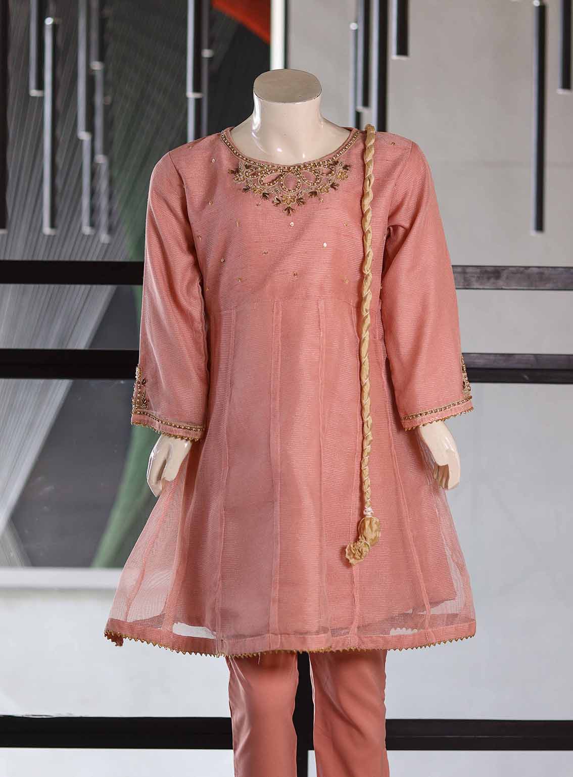 Aroob Fancy Embroidered Cotton Net Suits Stitched 3 Piece - ARB25G 0068 PINK Aroob Fancy Embroidered Cotton Net Suits Stitched 3 Piece - ARB25G 0068 PINK