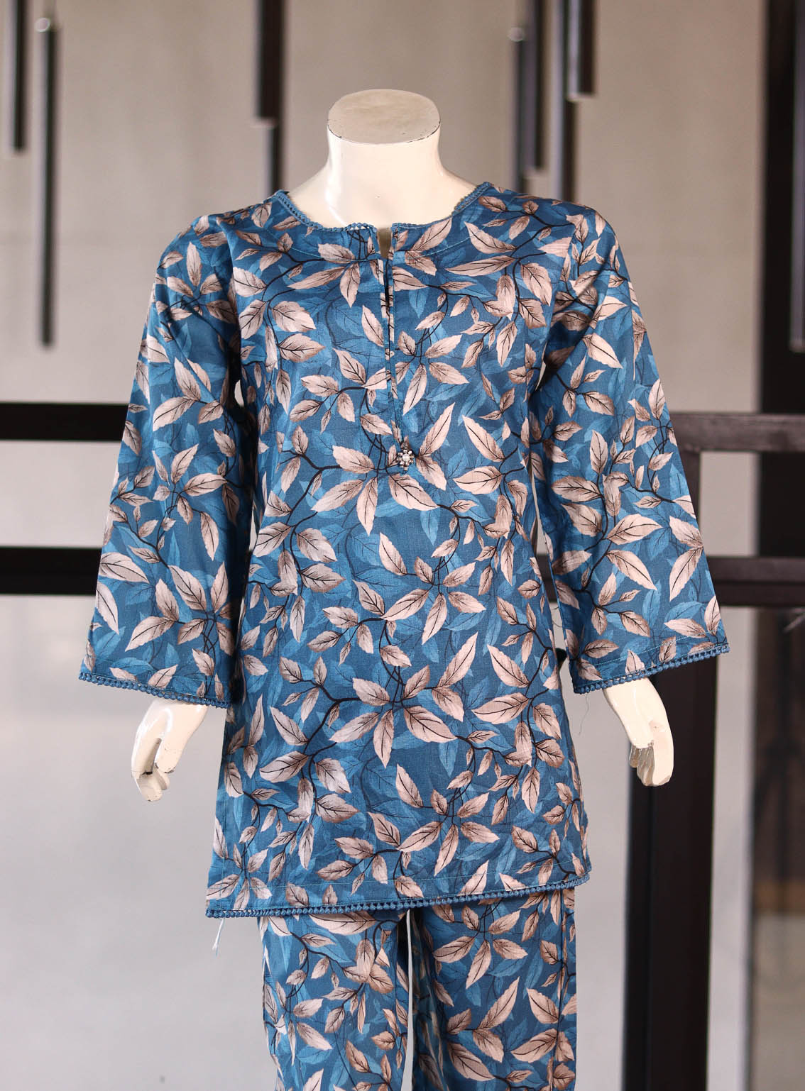 Aroob Fancy Embroidered Cotton Suits Stitched 2 Piece - ARB25G 0212 TEAL BLUE Aroob Fancy Embroidered Cotton Suits Stitched 2 Piece - ARB25G 0212 TEAL BLUE