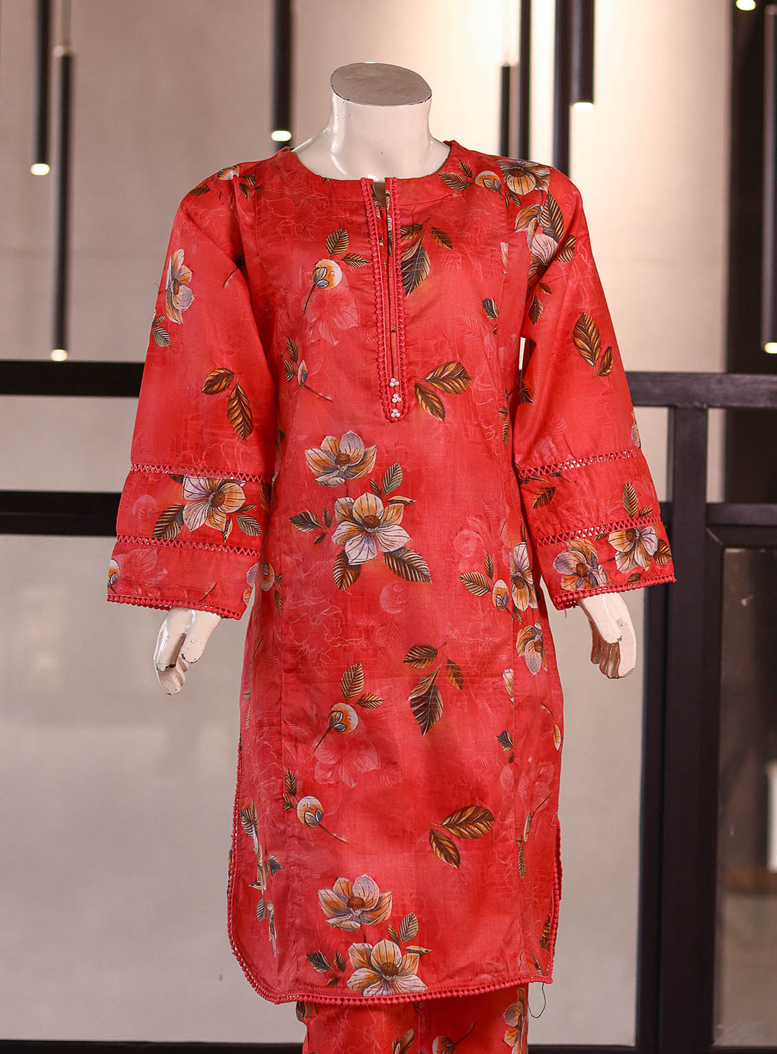 Aroob Fancy Embroidered Cotton Suits Stitched 2 Piece - ARB25G 0217 SHOCKING PINK Aroob Fancy Embroidered Cotton Suits Stitched 2 Piece - ARB25G 0217 SHOCKING PINK