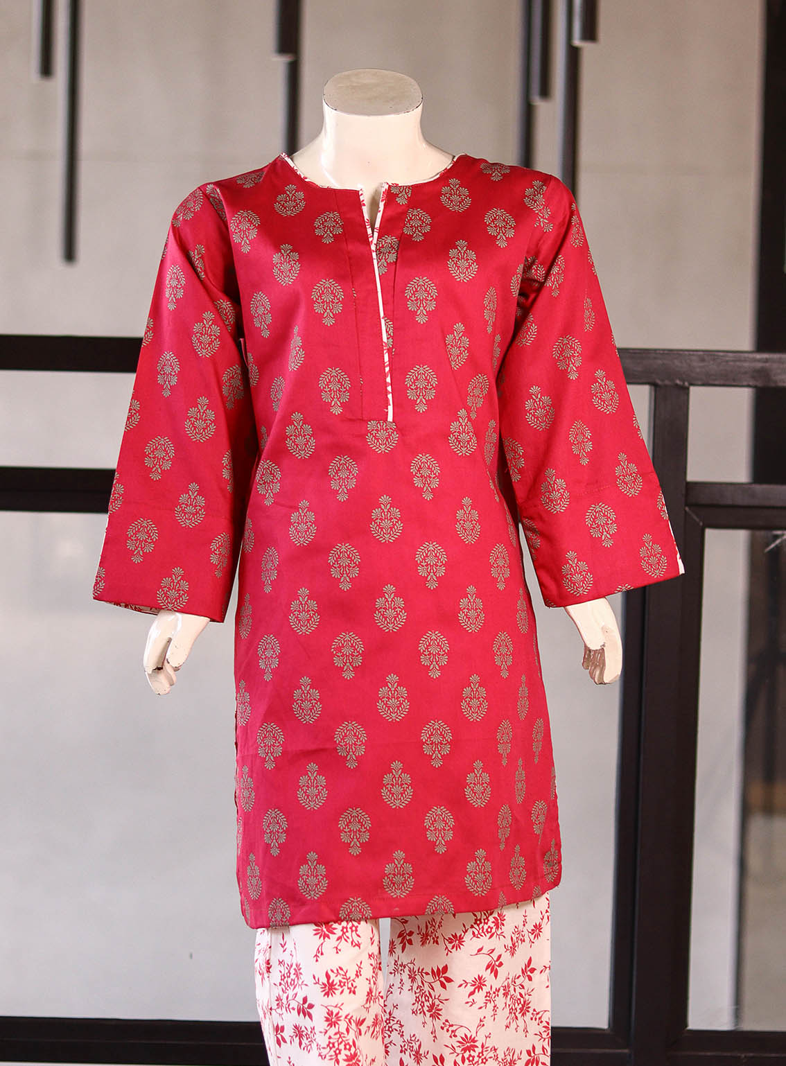 Aroob Fancy Embroidered Cotton Suits Stitched 2 Piece - ARB25G 0221 SHOCKING PINK Aroob Fancy Embroidered Cotton Suits Stitched 2 Piece - ARB25G 0221 SHOCKING PINK