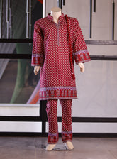 Aroob Fancy Embroidered Cotton Suits Stitched 3 Piece - ARB24G 0054 Magenta